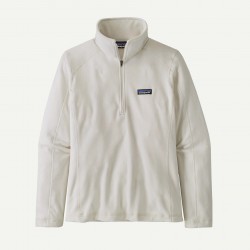 Patagonia W's Micro D 1/4 Zip Birch White - Patagonia - sporteque.ca