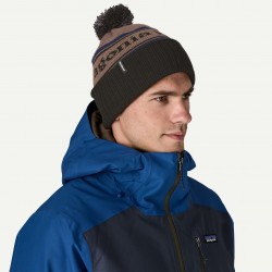 Patagonia Powder Town Beanie Park Stripe: Marlow Brown One Size - Patagonia - sporteque.ca