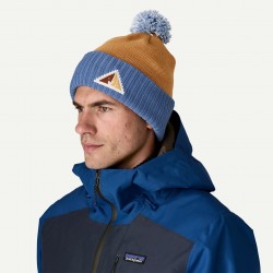 Patagonia Powder Town Beanie Snowsteps Patch: Talon Gold One Size - Patagonia - sporteque.ca