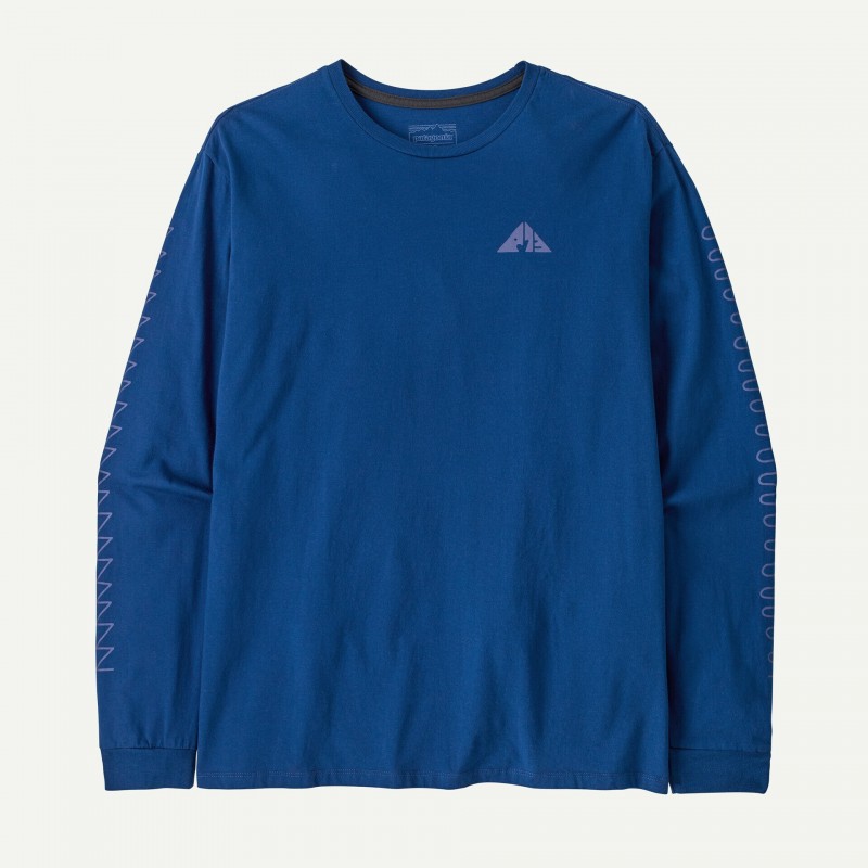 Patagonia L/S Driftways Orga T-Shirt Clement Blue Hommes - Patagonia - sporteque.ca