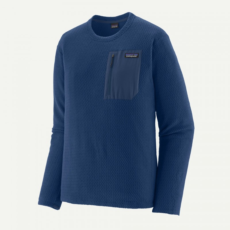 Patagonia Men's R1 Air Crew Clement Blue - Patagonia - sporteque.ca
