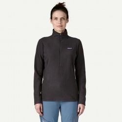 Patagonia R1 Air Zip Neck Black Femmes - Patagonia - sporteque.ca