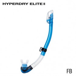 Tusa Hyperdry Elite II Snorkel Fishtail Blue - Tusa - sporteque.ca