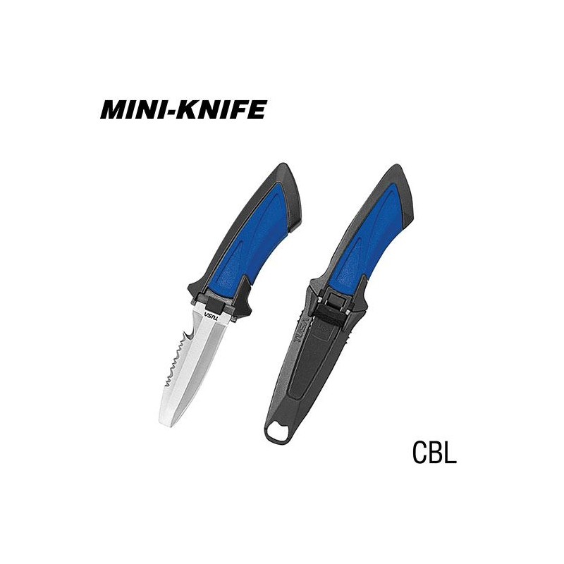Tusa Mini Knife Blunt Tip Blue - Tusa - sporteque.ca