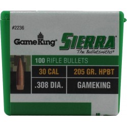 Sierra HPBT GameKing 30 Cal 205 gr - Sierra - sporteque.ca