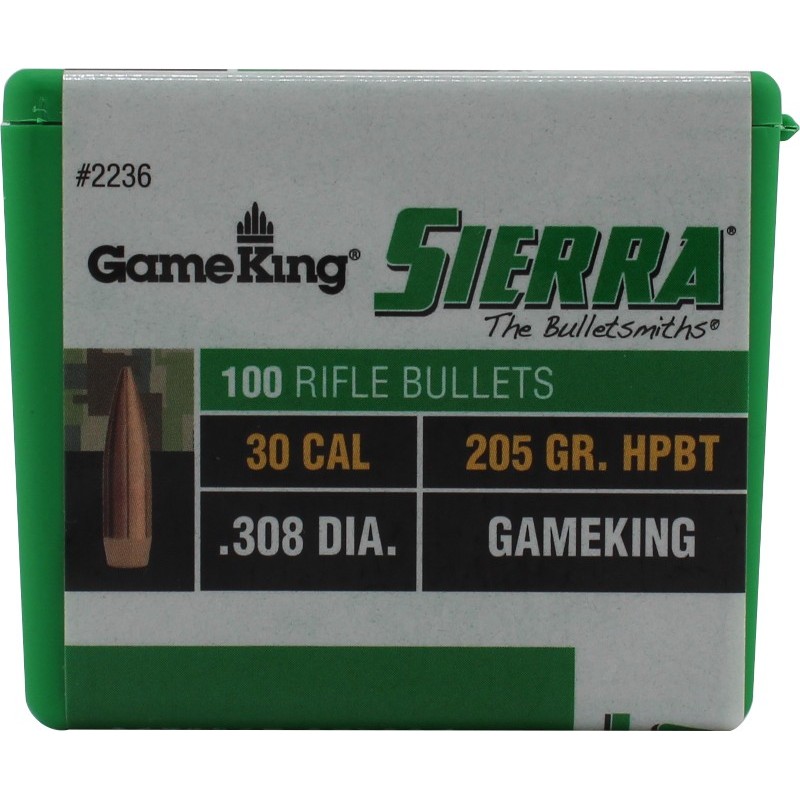 Sierra HPBT GameKing 30 Cal 205 gr - Sierra - sporteque.ca