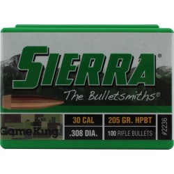 Sierra HPBT GameKing 30 Cal 205 gr - Sierra - sporteque.ca