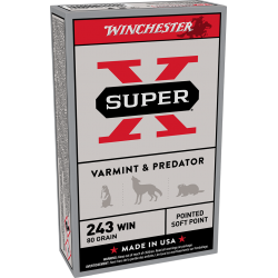Winchester Super X 243 Win 80 gr SP - Winchester Ammunition - sporteque.ca