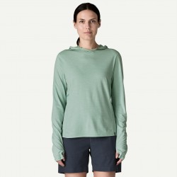 Patagonia Sweat à capuche Capilene Cool Sun pour femme, bleu thermique - Patagonia - sporteque.ca