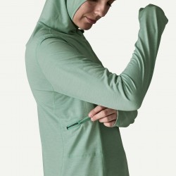 Patagonia Sweat à capuche Capilene Cool Sun pour femme, bleu thermique - Patagonia - sporteque.ca