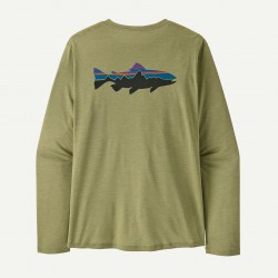 Patagonia Capilene Frais au quotidien T-shirt à manches longues pour homme Fitz Roy Trout gommier Vert - Patagonia - sportequ...