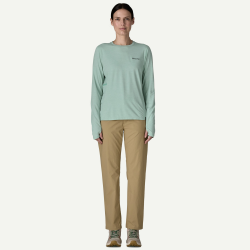 Patagonia T-shirt thermique Capilene Cool Sun à manches longues pour femme - Bleu thermique - Patagonia - sporteque.ca