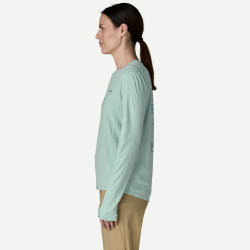 Patagonia T-shirt thermique Capilene Cool Sun à manches longues pour femme - Bleu thermique - Patagonia - sporteque.ca