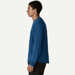 Patagonia T-shirt quotidien Capilene à manches longues pour homme - clément bleu - Patagonia - sporteque.ca