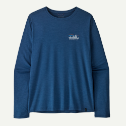 Patagonia T-shirt quotidien Capilene à manches longues pour homme - clément bleu - Patagonia - sporteque.ca