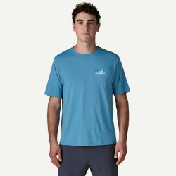 Patagonia T-shirt quotidien Capilene pour homme - bleu rivage - Patagonia - sporteque.ca