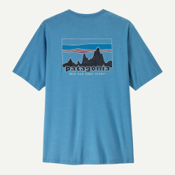 Patagonia T-shirt quotidien Capilene pour homme - bleu rivage - Patagonia - sporteque.ca