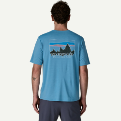 Patagonia T-shirt quotidien Capilene pour homme - bleu rivage - Patagonia - sporteque.ca