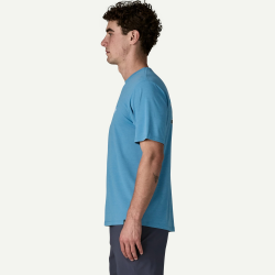 Patagonia T-shirt quotidien Capilene pour homme - bleu rivage - Patagonia - sporteque.ca