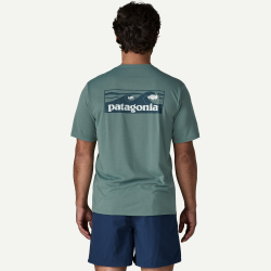 Patagonia T-shirt quotidien Capilene pour homme - bleu sauge - Patagonia - sporteque.ca