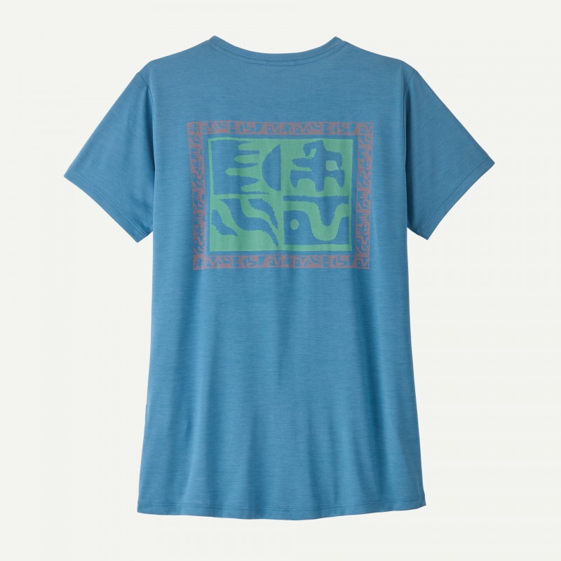 Patagonia T-shirt quotidien Capilene pour femme - Bleu Rivage - Patagonia - sporteque.ca