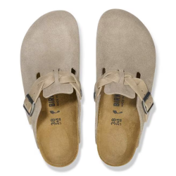 Birkenstock Boston Braided Cuir Suede - Taupe - Birkenstock - sporteque.ca