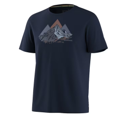 Smartwoll T-Shirt Peak Bagger pour hommes - Bleu marine - Smartwool - sporteque.ca