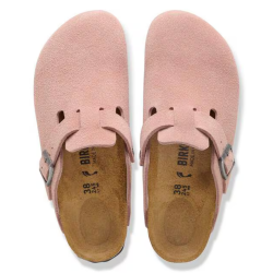 Birkenstock Boston Cuir Suede - Argile Rose - Birkenstock - sporteque.ca