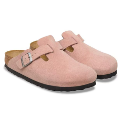 Birkenstock Boston Cuir Suede - Argile Rose - Birkenstock - sporteque.ca
