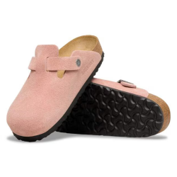 Birkenstock Boston Cuir Suede - Argile Rose - Birkenstock - sporteque.ca