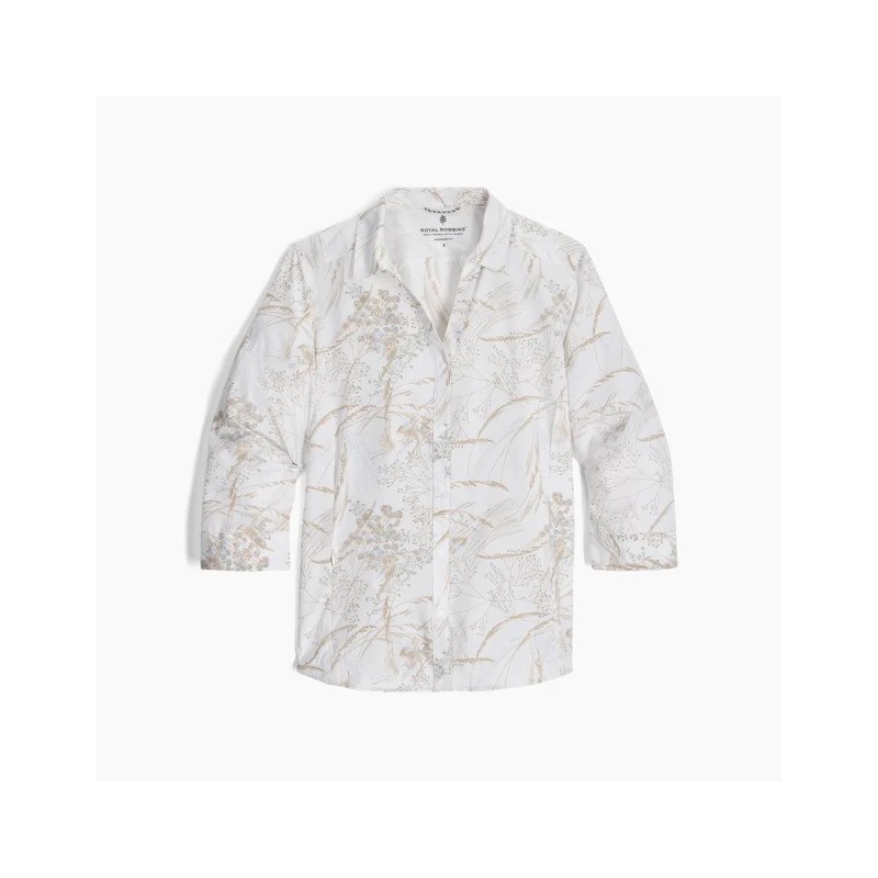 Royal Robbins Women's Expedition Pro 3/4 Sleeve White Meadow - Royal Robb - sporteque.ca