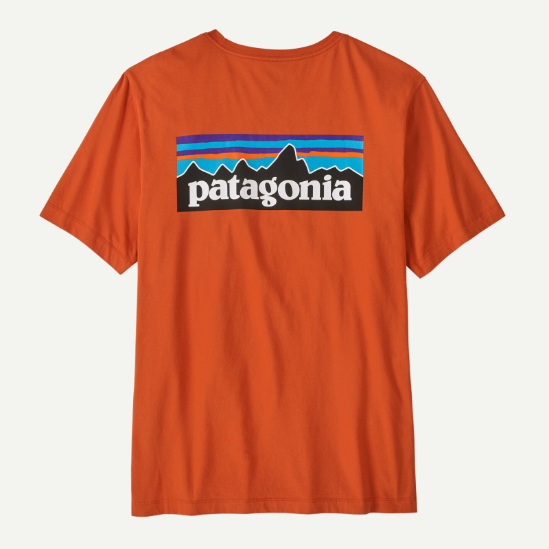 Patagonia M's Logo P-6 T-shirt - Orange Charbon - Patagonia - sporteque.ca