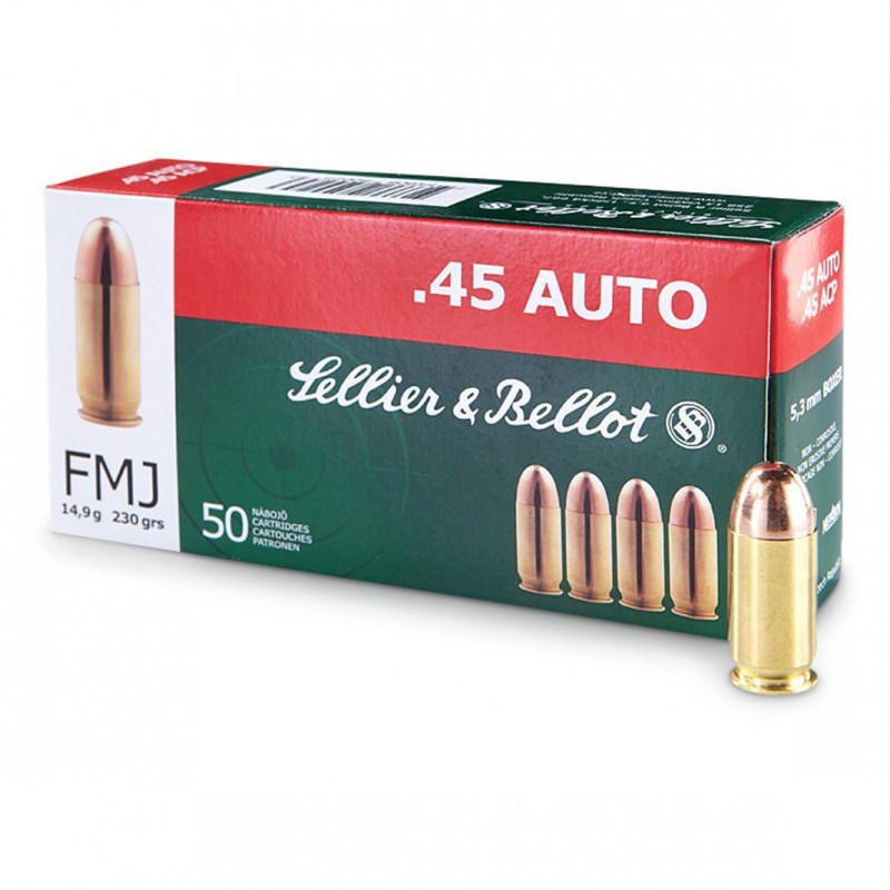 Sellier & Bellot 45 Auto 230 gr FMJ Sellier & Bellot Sellier & Bellot