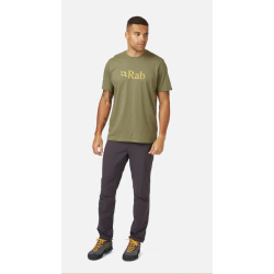 Rab Stance Logo Tee Beluga/Pollen pour homme - Rab - sporteque.ca