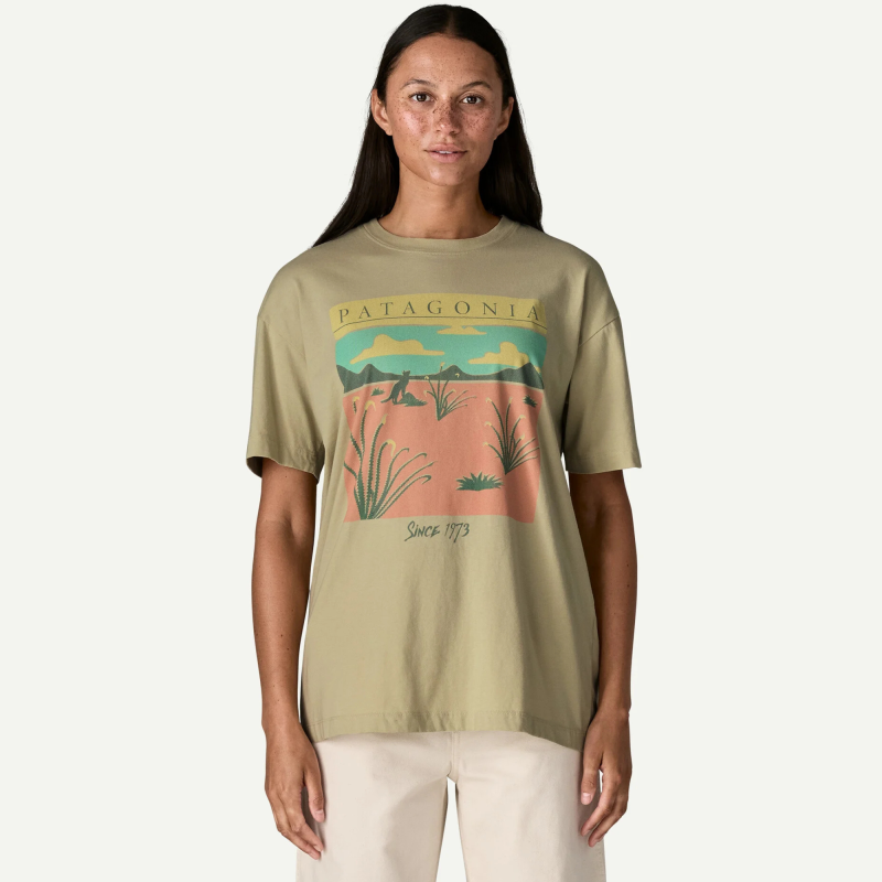 Patagonia W's Desert Glow Oversized T-Shirt - Undyed Natural - Patagonia - sporteque.ca