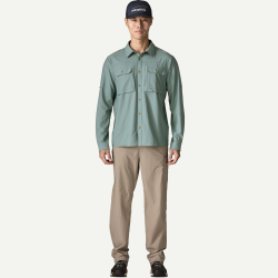 Patagonia Chemise solaire manches longues pour homme - bleu sauge - Patagonia - sporteque.ca