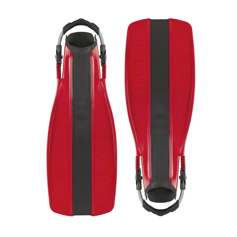 Dive Rite XT Fins Large S/S Strap w/swivel Buckel - Red - DIVERITE - sporteque.ca