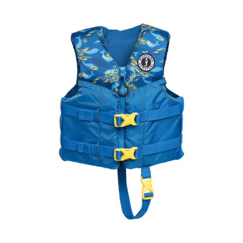 Mustang Rev Child Foam Vest PFAS Free - Blue/Yellow - Mustang Survival - sporteque.ca