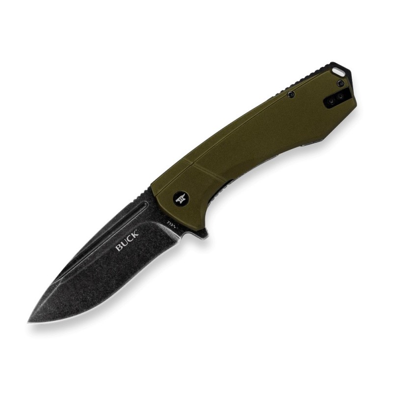 Buck Ruckus Frame Lock Green Anodized HDL - Buck Knife - sporteque.ca