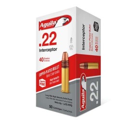 Aguila Interceptor 22 lr 40 Gr CPRN - Aguila - sporteque.ca