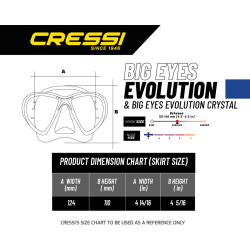 Cressi Big Eyes Evolution Crystal - Claire/jaune - Cressi - sporteque.ca