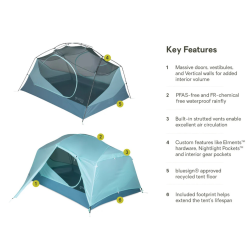 Nemo Aurora 2P (Frost/Slit) & Footprint - Nemo Equipment - sporteque.ca