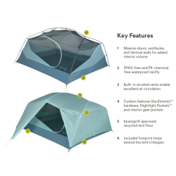 Nemo Aurora 3P (Frost/Slit) & Footprint - Nemo Equipment - sporteque.ca