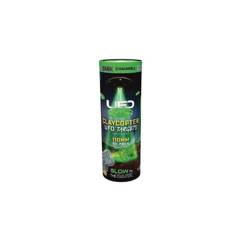 Caldwell Claycopter 110mm Glow Target 50 Pack Tube - Caldwell shooting supplies - sporteque.ca