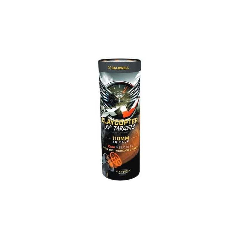 Caldwell Claycopter 110mm XV Target 50 Pack Tube - Caldwell shooting supplies - sporteque.ca
