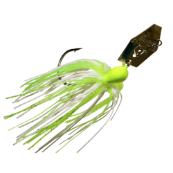 Z-man Chatterbait 3/8oz - Chartreuse/Blanc/Lame d'or - Z-Man - sporteque.ca