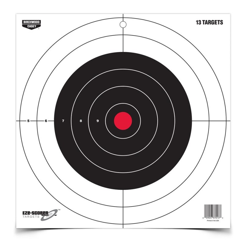 Birchwood Casey Ese-Scorer 12 Inch Bull's Eye Target, 13 Targets - Birchwood Casey - sporteque.ca