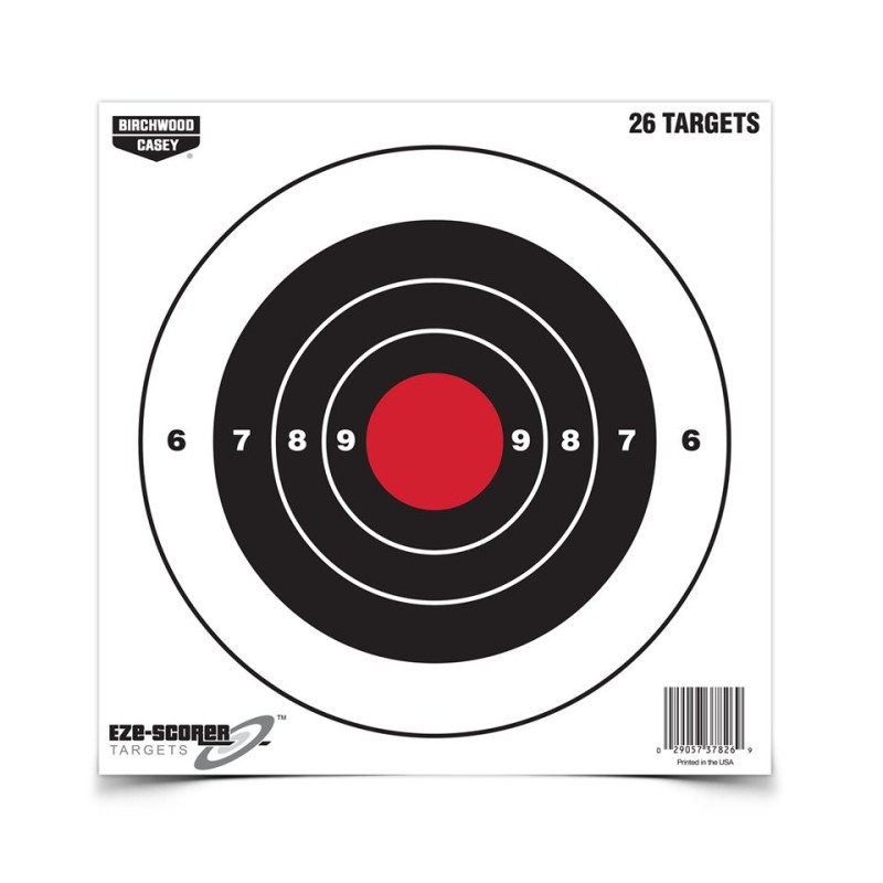 Birchwood Casey Eze-Scorer 8'' Bull's-Eye Target, 26 Targets - Birchwood Casey - sporteque.ca