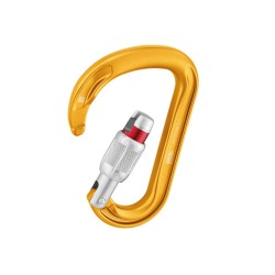 Petzl Mousqueton Attache Screw Lock Carab Yellow - Petzl - sporteque.ca