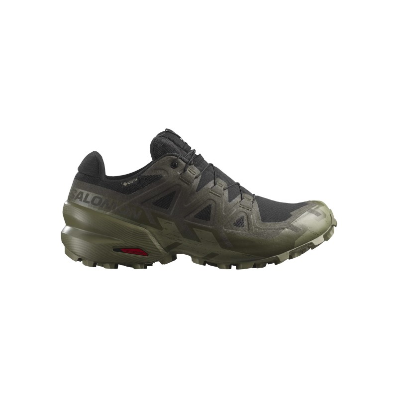 Salomon SPEEDCROSS 6 GORE-TEX Black/Peat/Deep Lichen Green - Salomon - sporteque.ca